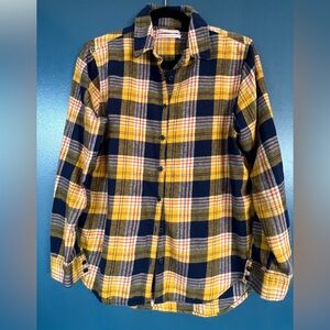 Urban Outfitters Yellow Plaid Flannel
